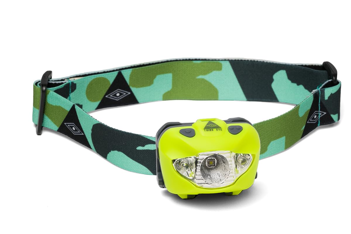 OUTDOOR ENLIGHTENMENT TE14 Headlamp - Powerful LED Flashlight, 168 Lumens, Adjustable Tilt, C  - Yellow, One Size Fits Most