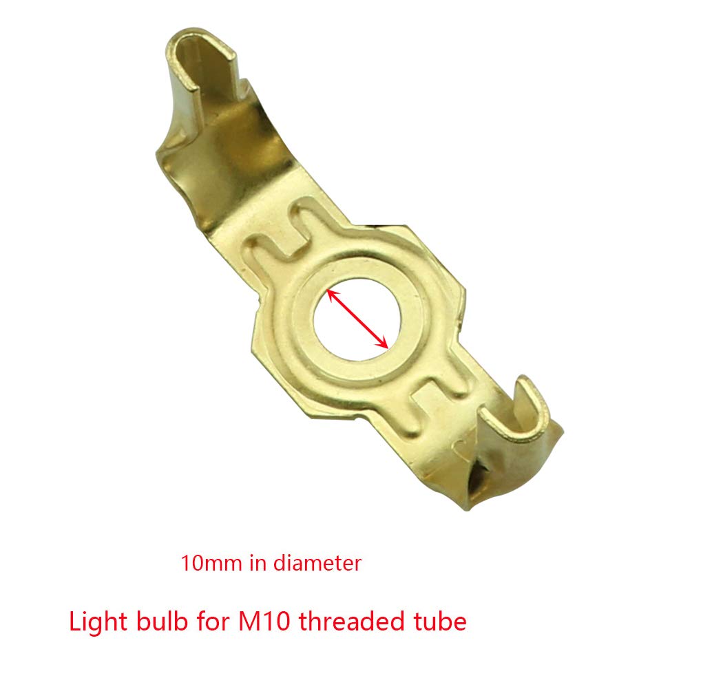 Dzs Elec Imitation Gold Color 10 Inch Lamp Shade Harp Holder Diy Lighting Accessories Horn Frame Lampshade Bracket For Table/Flo