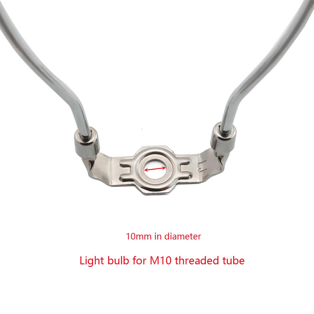 Dzs Elec 10-Inch Silver Iron Lamp Shade Harp Holder - Diy Lighting Accessory For Table/Floor Lamps (Model Harp-10In-1S)