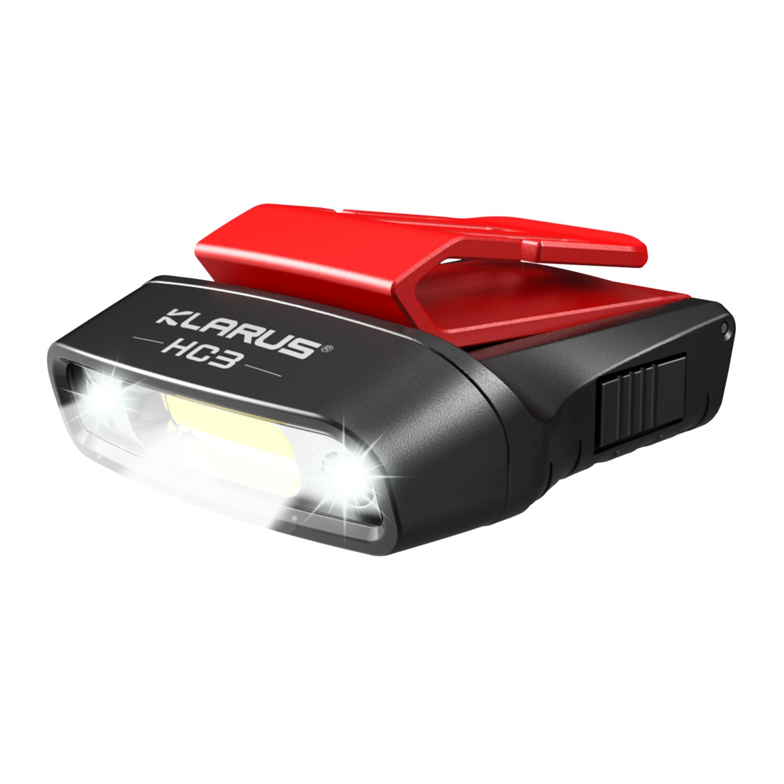 Klarus Hc3 Rechargeable Motion Sensor Cap Visor Light - 100 Lumens Cob Led Clip On Hat Light - Headlamp Flashlight With Red Ligh