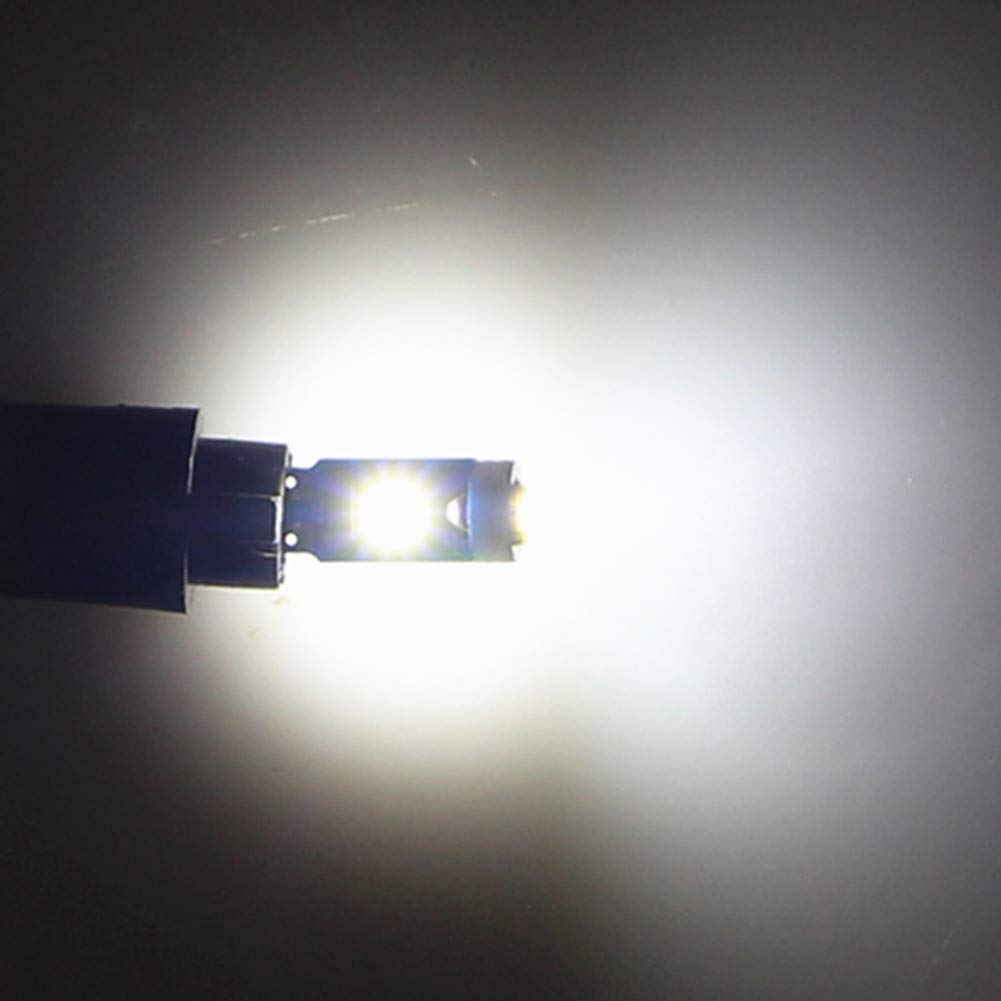 Nanpoku T5 LED Bulbs - 12 Pack Canbus Error Free White Lights for Auto Car Dashboard Gauge Cluster Indicator Lamps