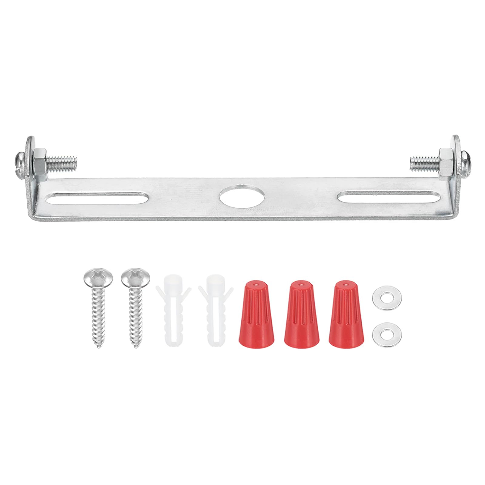 Patikil 100Mm (3.9'') Universal Light Fixture Mounting Bracket Kit, 3 Set Light Crossbar Ceiling Light Plate With Screw For Wall