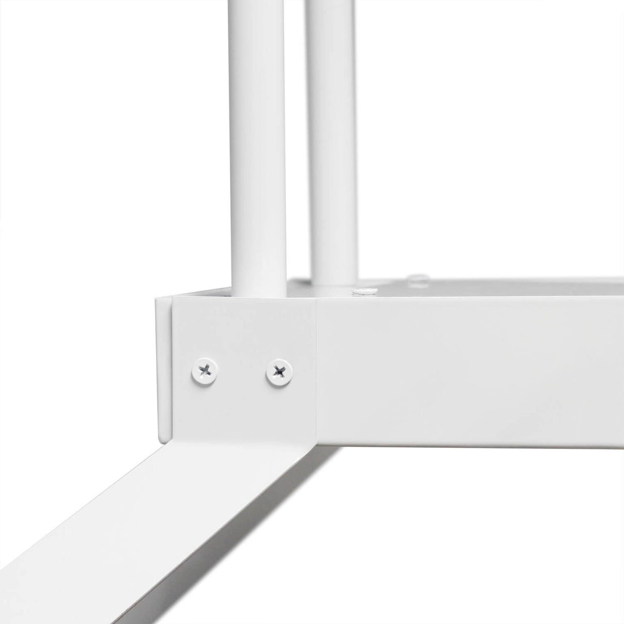 Elegant Designs Kitchen Hanging LED Light Pendant Chandelier, Steel, 36.25x21.5x49.13, White, Model WR1000-WHT