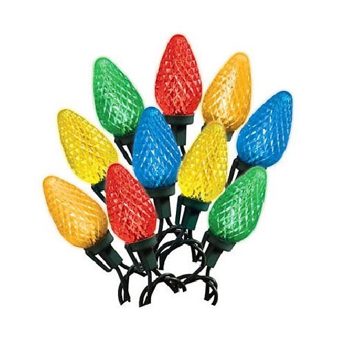 Celebrations 47657-71 C9 Led Light Set, 16', 25 Multi-Color Bulbs