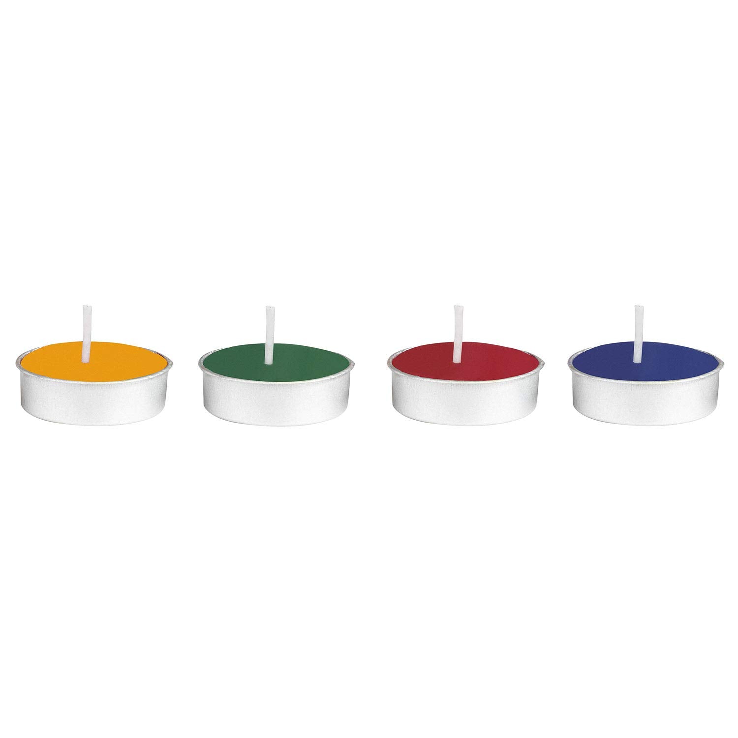 Kaameri Bazaar - Colored Wax Tealight Candles (Set of 100, Unscented) - Gift for Diwali for Employees