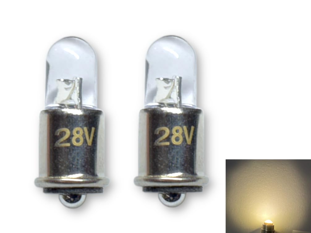 #327 Led Replacement Bulb | 28-Volt Dc | Bi-Polar Contacts | Midget Flanged Base | Replaces Filament Bulb Numbers: 327, 387, 376