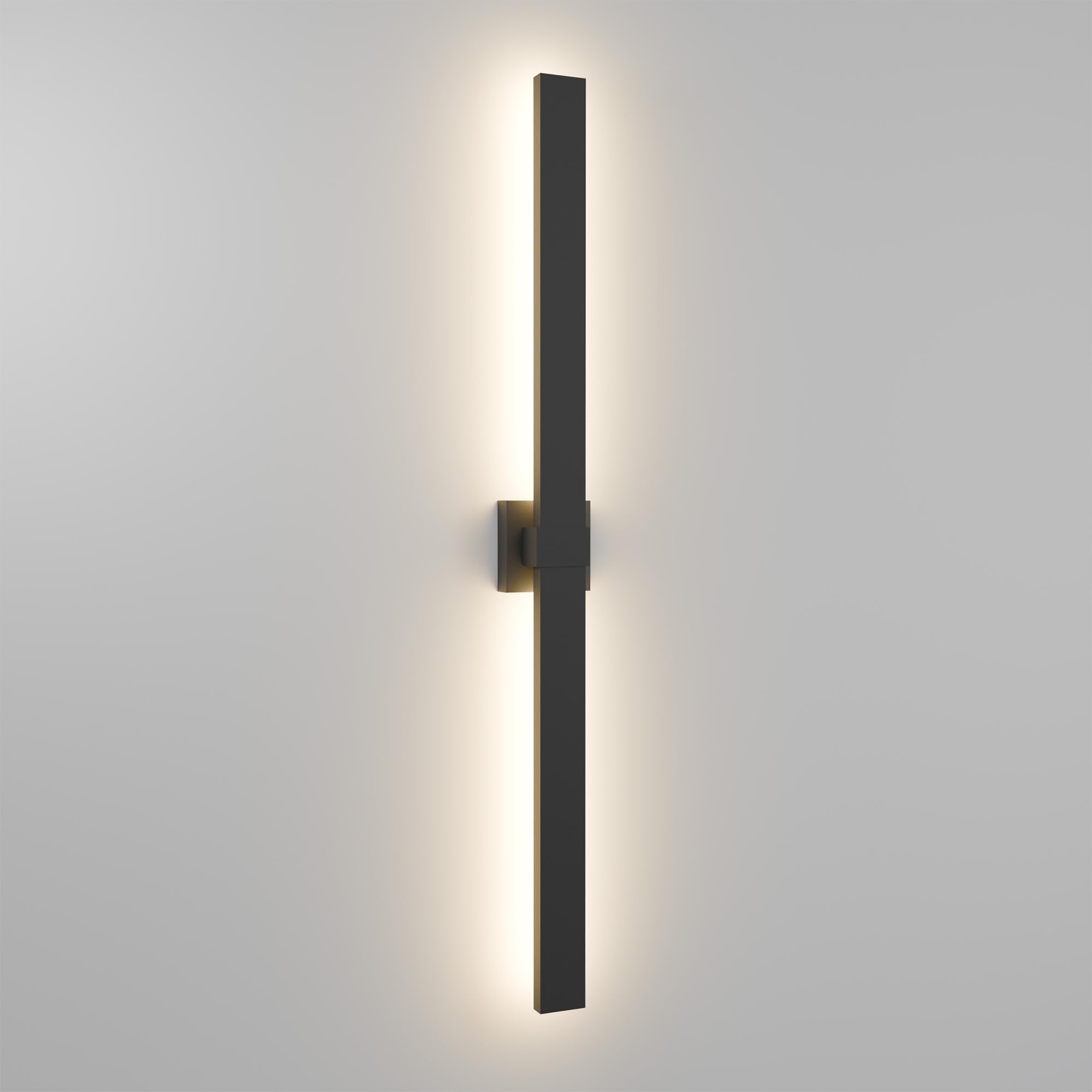 Lamqee 47.2 In Aluminum Long Outdoor Wall Lights  3000K 1760Lm Led Waterproof Ip65  Modern Exterior Lighting Fixture Linear Outdoor Sconce Wall Mount Outside Lighting For House Porch Patio Garage Door