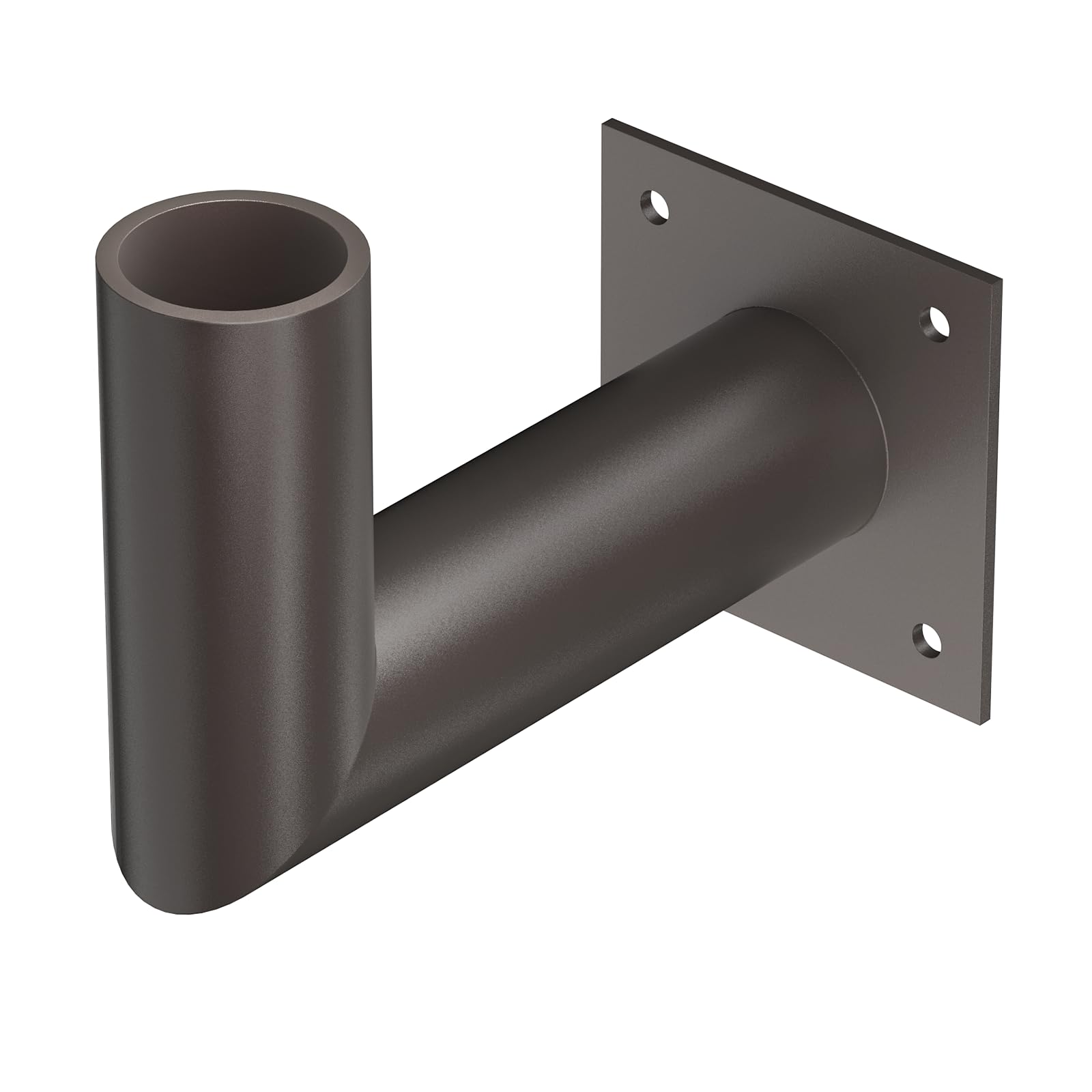 HYPERLITE Wall Mount Bracket: 90 Degree for Parking Lot Light - L Shape Bracket for 2 3/8 inch Slip Fit Lights, Lighting Mountin