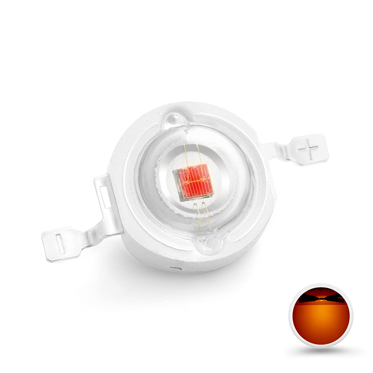 Chanzon 10 Pcs High Power Led Chip On Board 3W Yellow (400Ma - 500Ma / Dc 2V - 2.4V / 3 Watt) Super Bright Intensity Smd Cob Lig