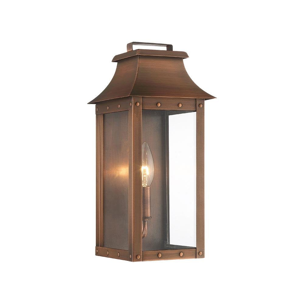 Acclaim Lighting Copper Outdoor Light Fixture, 6 X 13.25 Inches, Glass