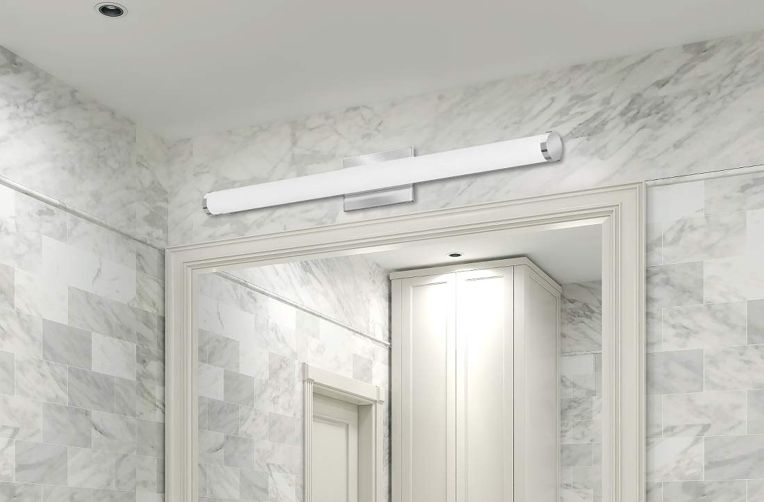 Lithonia Lighting Vanity Fixture, Cylinder, 36IN, Color Temperature Switchable, Model FMVCCLS, Alloy Steel, 90CRI