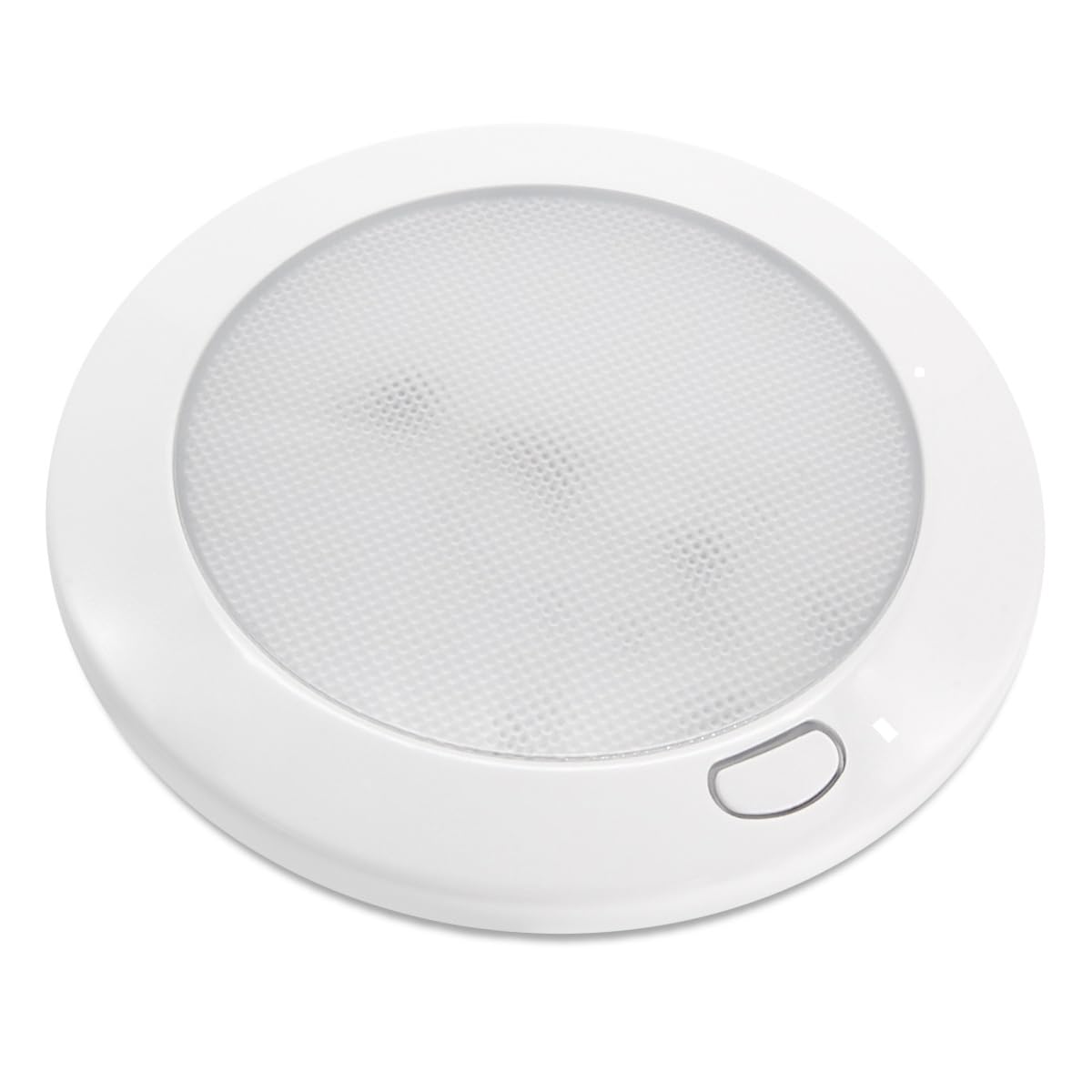 Dream Lighting Rv 12 Volt Light Fixtures With Dimmer Switch 5'' White Shell Interior Ceiling Light Cool White Panel Downlight