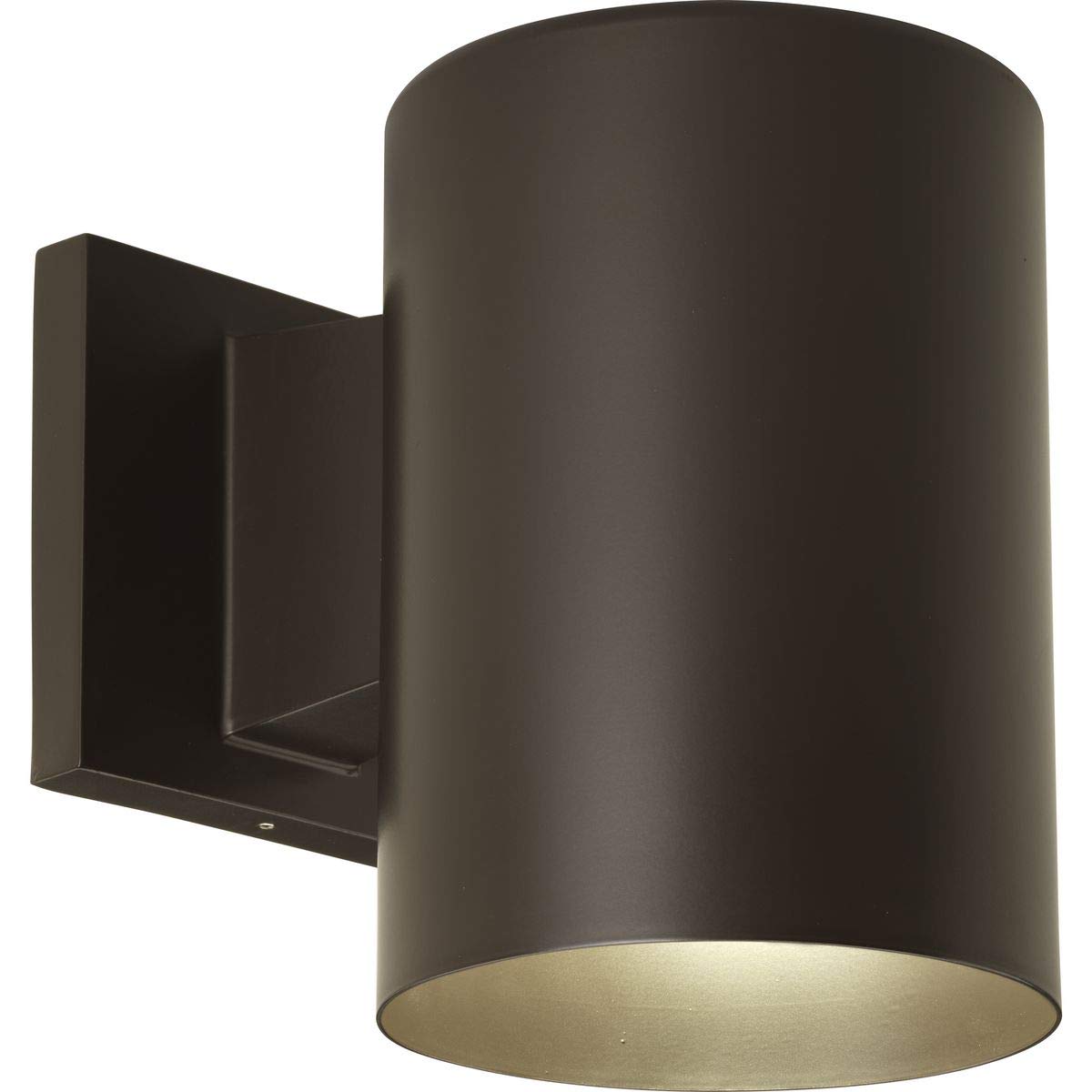 Progress Lighting 5-Inch Cylinder LED Wall Sconce, 1-Light, Antique Bronze, Model P5674-20/30K, Die Cast Material