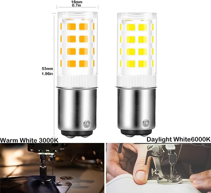 Ba15D 120 Volt Double Contact/Dc Bayonet Base Led Light Bulbs 30 Watt-50 Watt Replacement, 3000K Soft Warm White Ba15D 4W Led Se