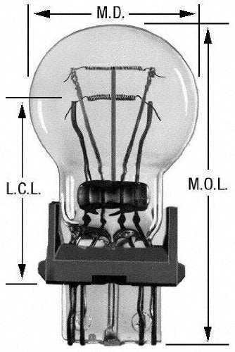 Wagner Turn Signal Bulb, Fits 2016-2019 Mercedes Sprinter 2500, 3.0L Diesel - 3457Na