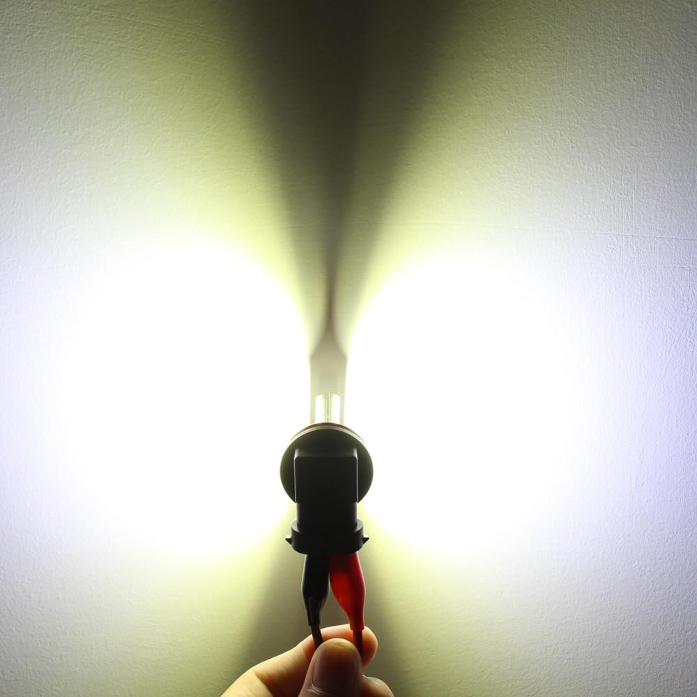 Alla Lighting LED Fog Light Bulbs 3800lm H10 9145 PY20D 6000K Xenon White Model ETI-56 SMD