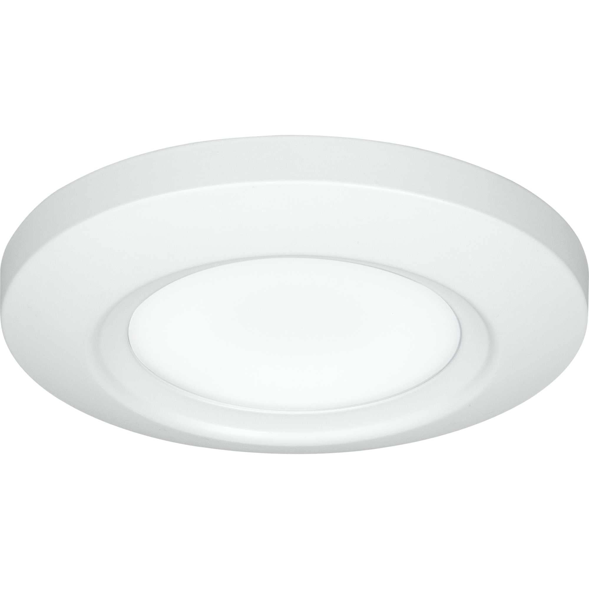 Progress Lighting Surface Mount LED Fixture, 5-1/2in, Aluminum, White, Model P810027-028-30