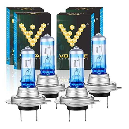 Voltage Automotive H7 Headlight Bulb Blue Eagle 40 Percent Brighter Upgrade (4 Pack) - Replacement For High Beam Low Beam Driving Fog Light