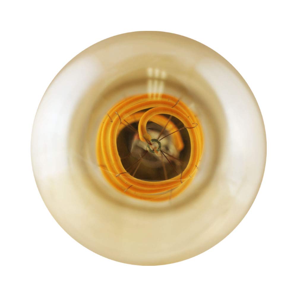 Euri Lighting Vg25-3020Ad, Dimmable Led G25 Filament, 4.5W, 250Lm, 80 Cri, Warm White (2200K), 320 Beam, E26, 120V, Amber Glass,