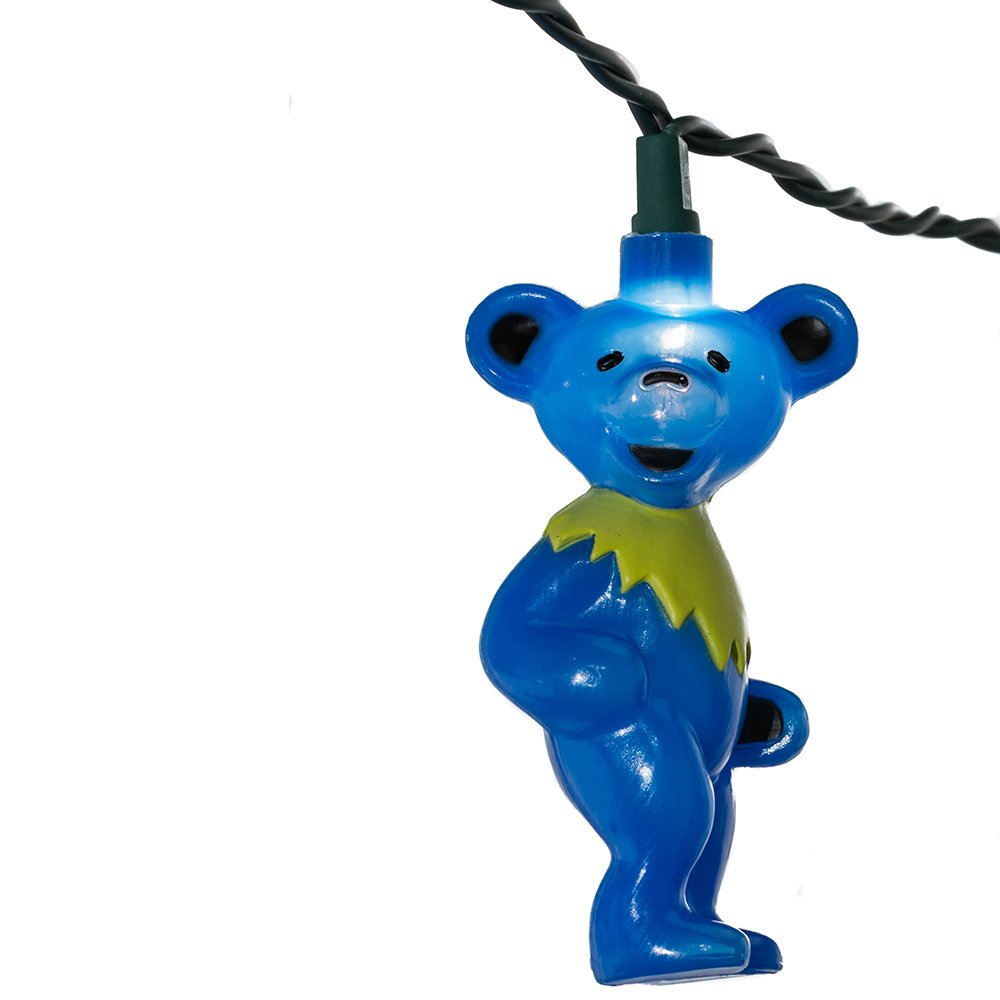 Grateful Dead 10-Light Bears Light Set, 11.5ft, Multicolor, Model GD9141