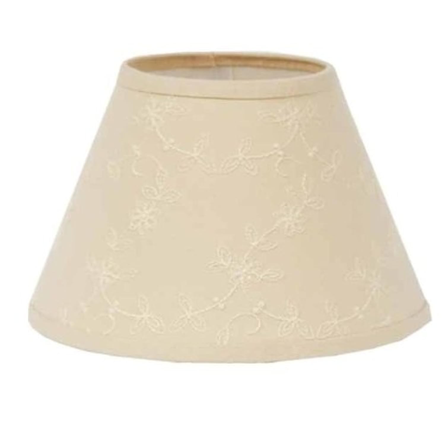Candlewicking Cream 12&quot; Bulb Clip Fabric Lamp Shade by Raghu