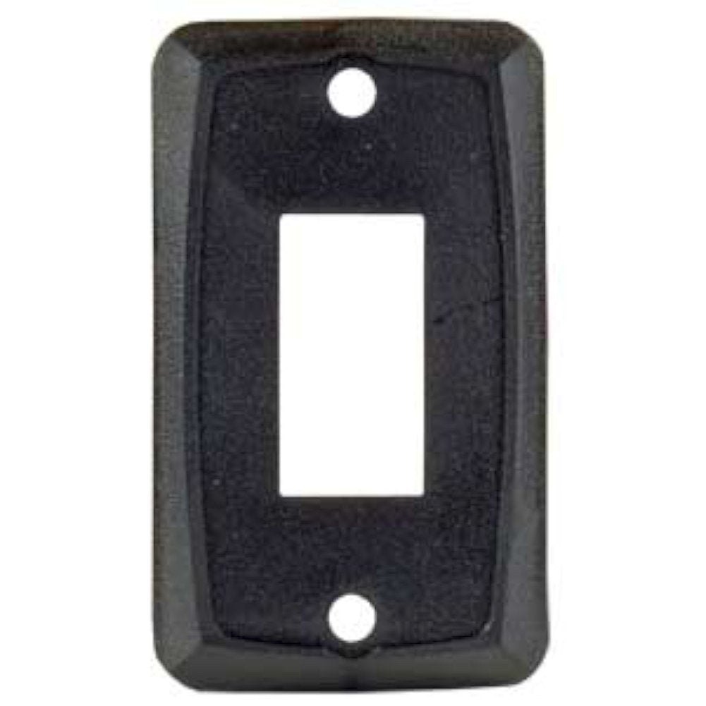 JR Products 12851-5 Black Single Switch Wall Plate, (Pack of 5)