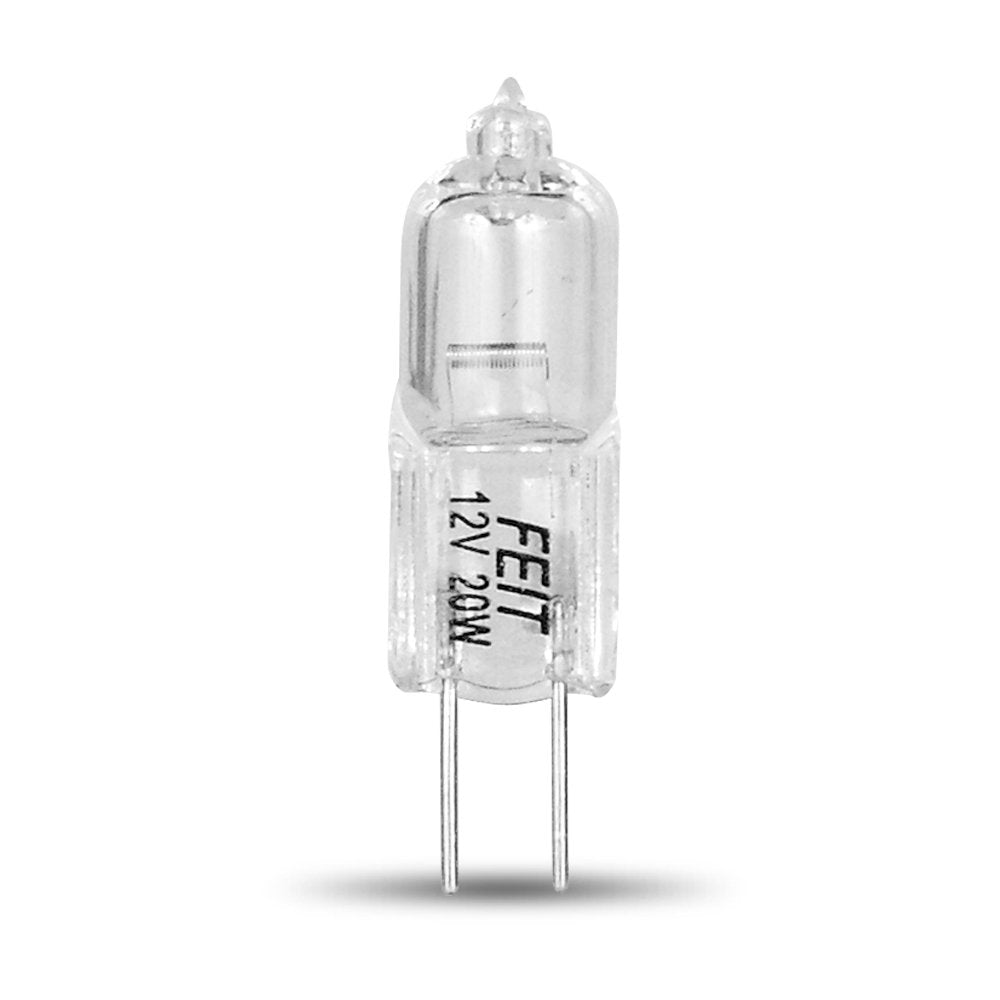 Feit Electric 50-Watt Halogen T4 Bulb, Clear, Model BPLVQ50T4/2, Copper Material