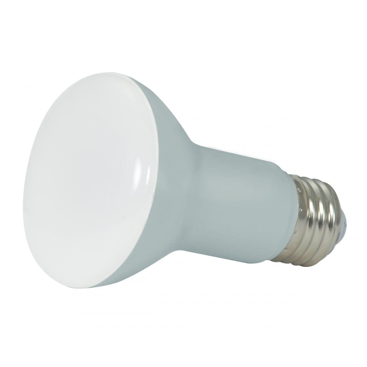 SATCO S9631 6.5 Watt 120 Volt LED R20 Reflector Light Bulbs; 3000K Soft White; 525 Lumen; Frosted; 107 Deg. Beam Angle; E26 Medi