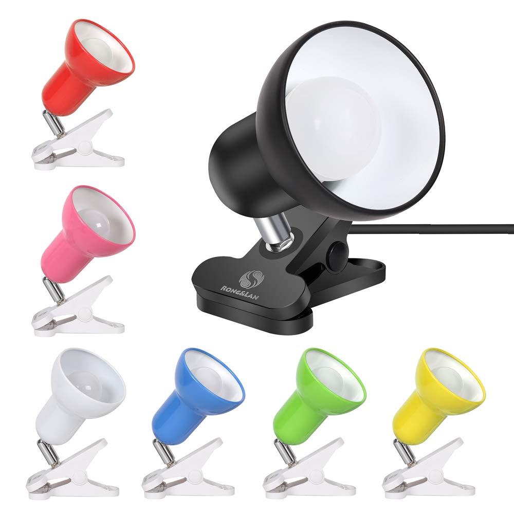 Sun-Rising Clip Lamp,360? Rotation Clip On Lamp Portable Book Reading Light,Clamp On Desk/Table/Bunk Bed/Cupboard Home Lighting,