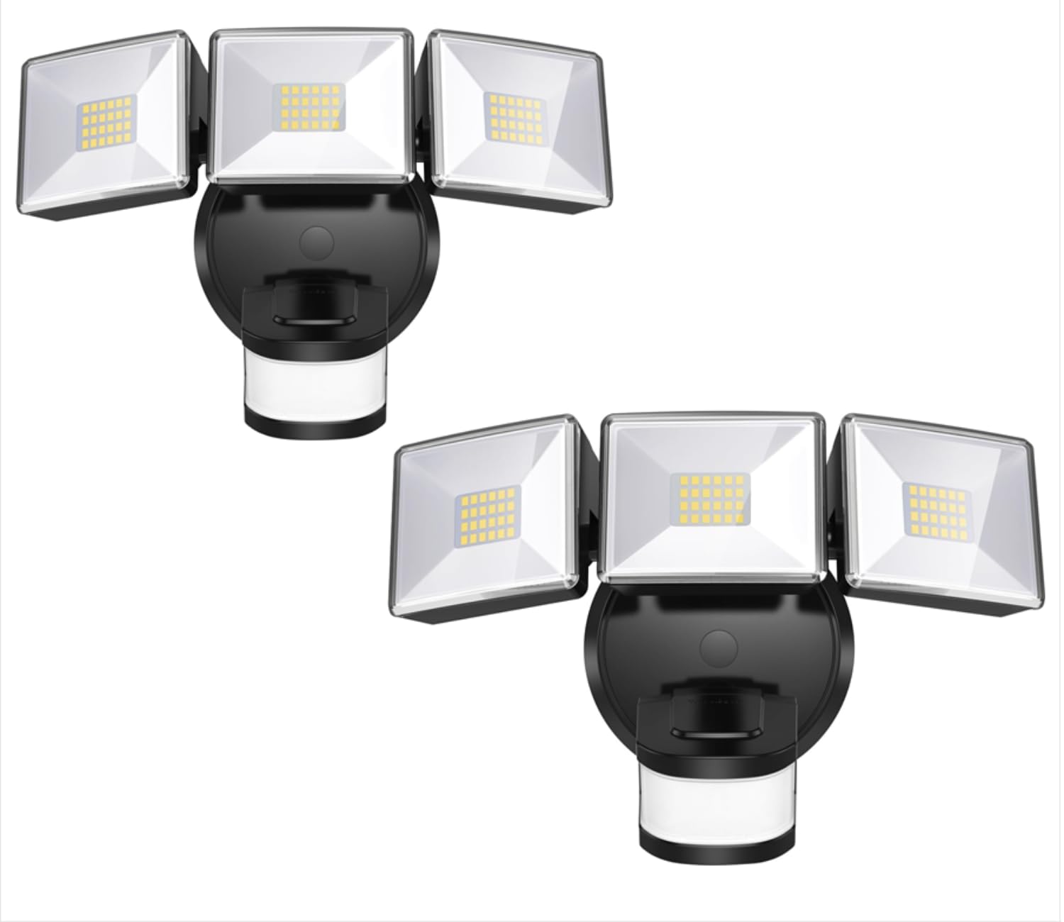 OREiN 2 Pack Motion Sensor Outdoor Lights, 4500LM/30W 180?/50FT Motion Sensor, Dusk to Dawn Flood Lights Outdoor IP65 Waterproof