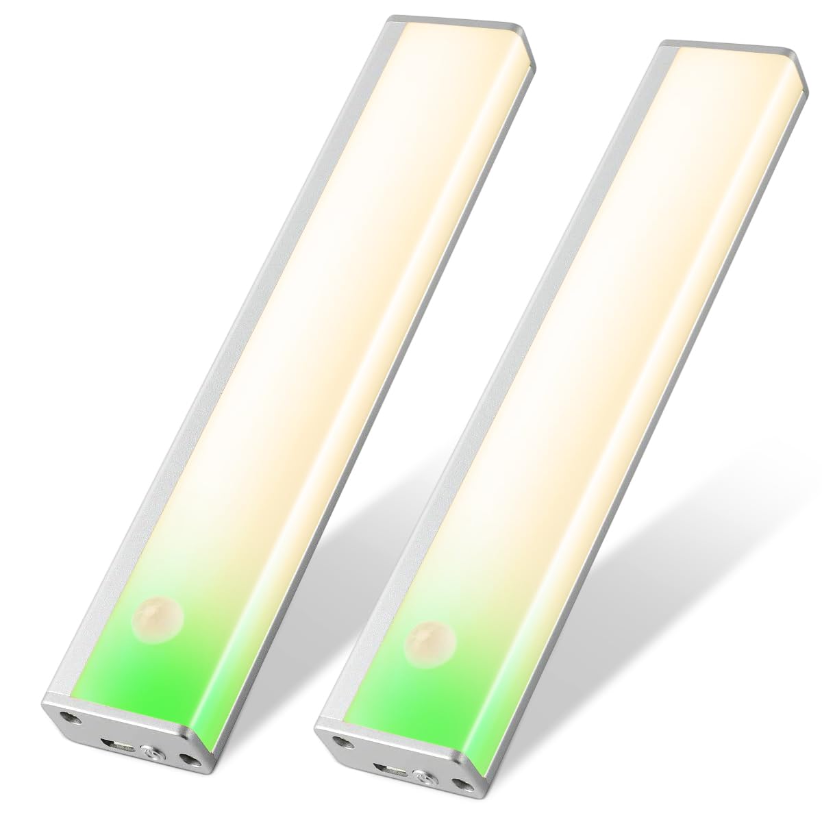 Under Cabinet Light LED Rechargeable Battery Operated Motion Sensor Light Indoor 2 Pack Magnetic Closet Lights Wireless Under Co