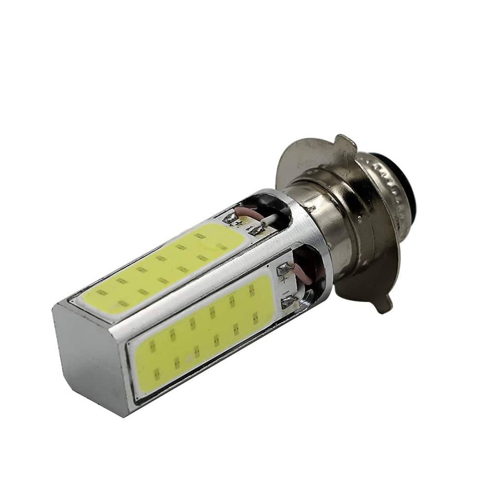 AUTOVIC COB Light Bulb 6000K, Model Cos-M03-PJ-12V, White Aluminum, Compatible with Honda ATC & TRX Models
