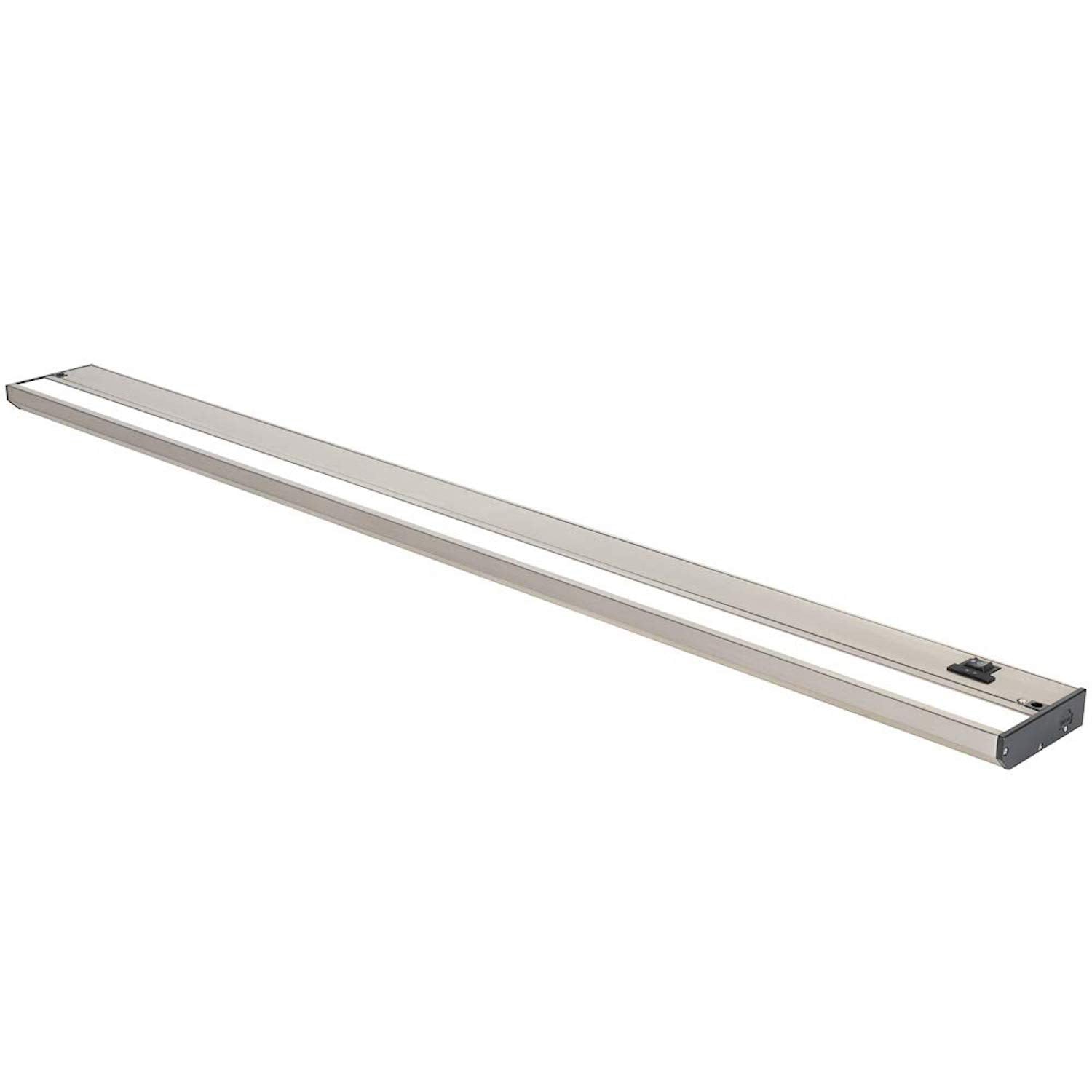 Led Under Cabinet Lighting Hardwired - 3Cct 40 Inch Satin Finish - Undercabinet Lights For Kitchen - Linkable Undercounter Dimmable Plug In Light Or Hard Wired - Under Counter Fixture Direct Wire
