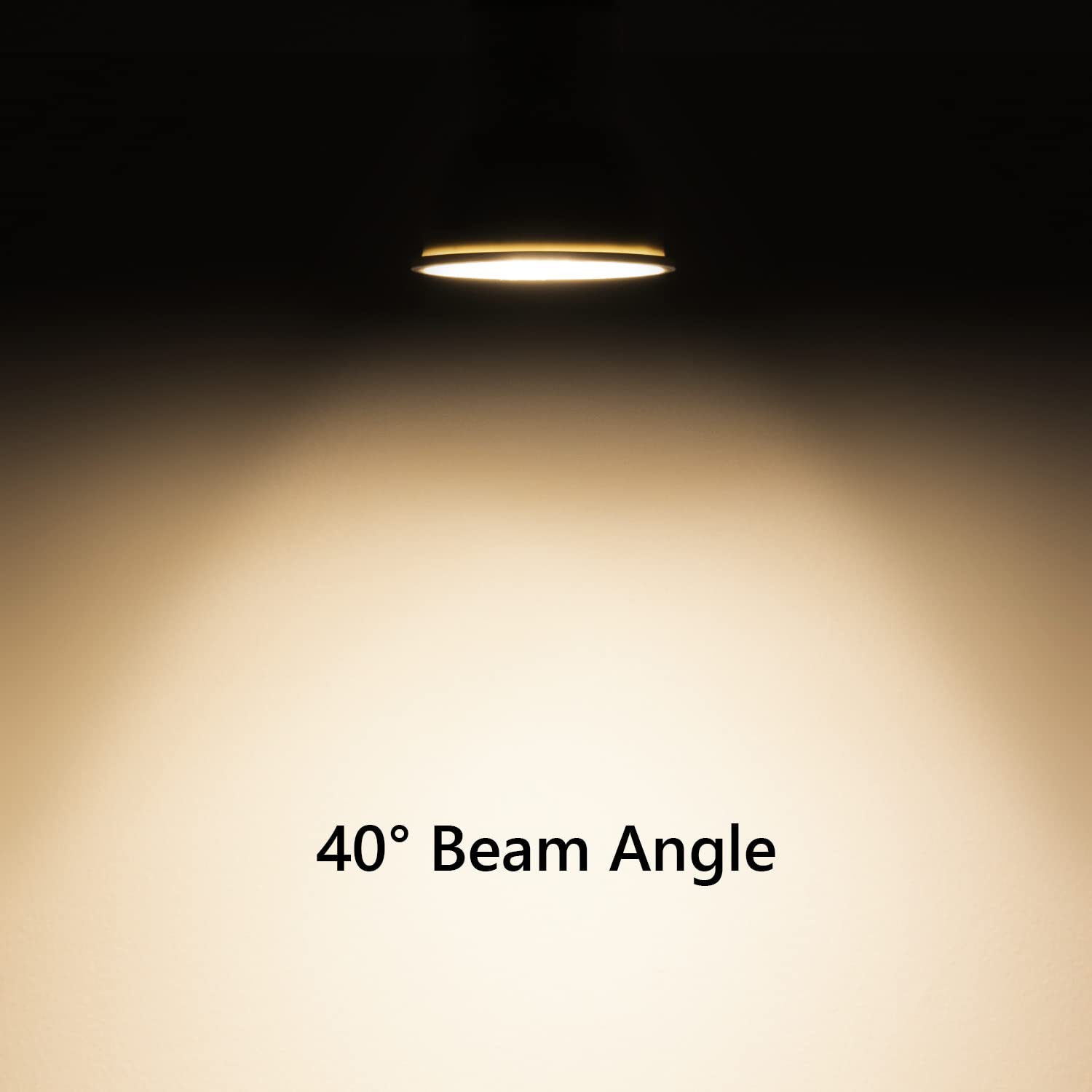 Maelsrlg PAR16 LED Long Neck Spotlight Bulb, Dimmable 600 Lumens, 40° Beam Angle, Warm White 3000K, 4 Count, E26 Medium