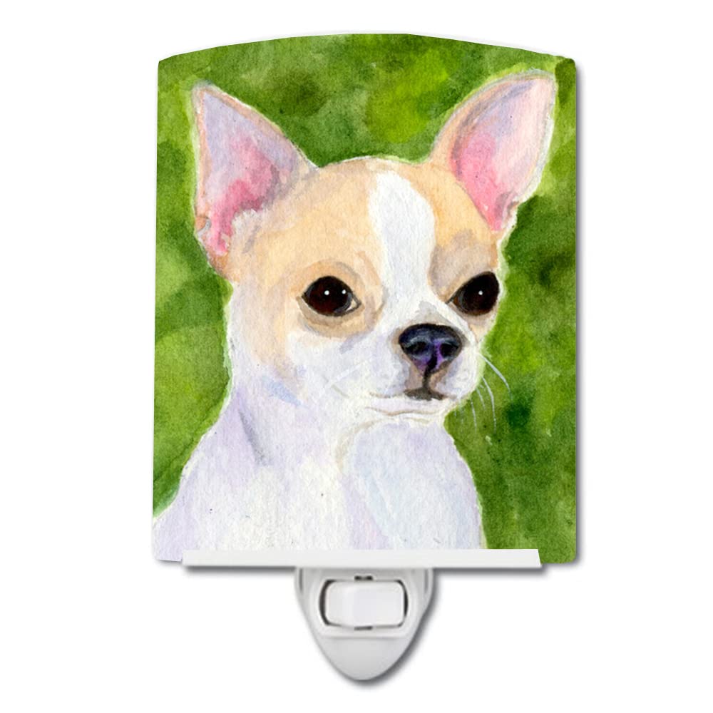Carolines Treasures Chihuahua Ceramic Night Light, UL-Certified, 6x4x3 inches, Multicolor, Model SS8786CNL