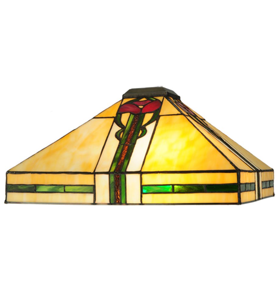 Meyda Tiffany Lighting Fixture, Metal, 23in Height, Mahogany Bronze Finish, Model 138117