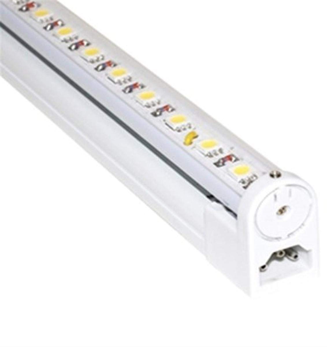 Jesco Lighting S201-24/60 LED Cove Display Light Strip, 24in Length, 6000K Color, White Finish