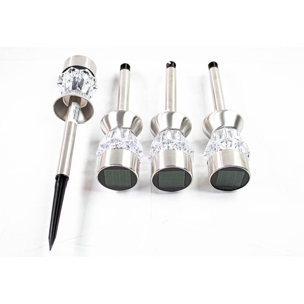 Advantage Distributors Crystal Effect Solar Power Garden Light Countertop Display