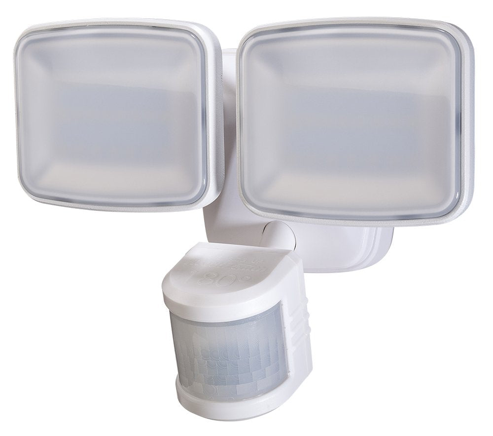 Heath Zenith HZ-5831-WH LED Security Light, 2100 Lumen, 180° Motion Detection, White