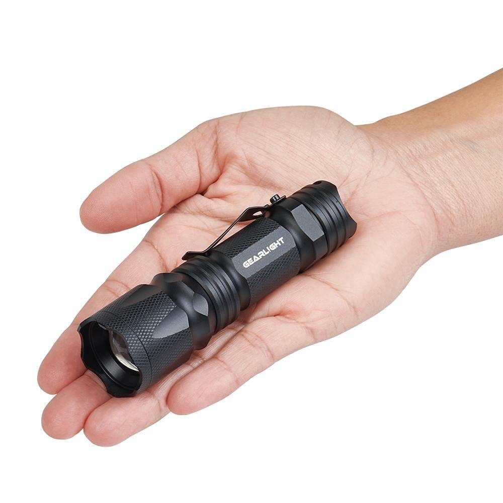 Gearlight M3 Mini Led Flashlight - 2 Bright, Small Tactical Flashlights With High Lumens And Pocket Clip For Camping, Outdoor &