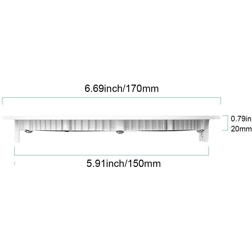 Superdream Energy Saving 270Lm 3 Watt 3-Inch Retrofit Led Recessed Lighting Fixture, 3000K Warm White