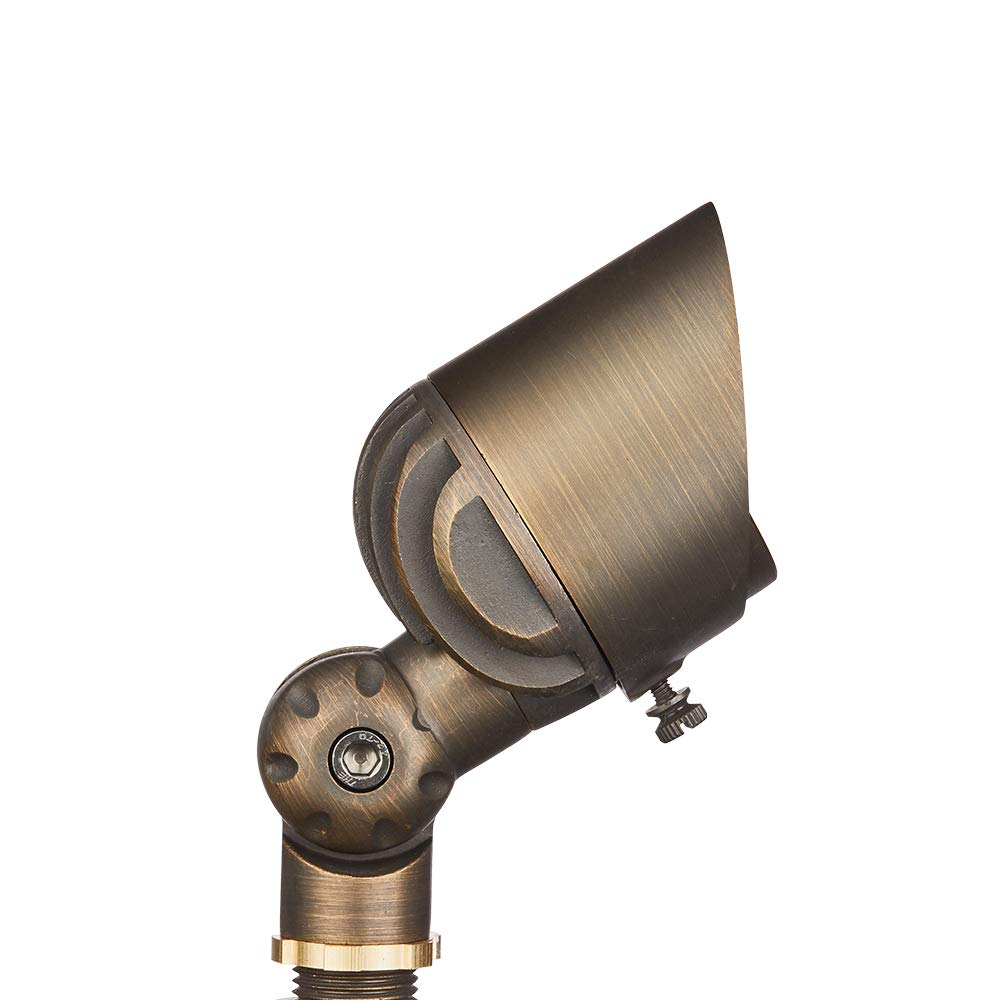 Volt G4 Infiniti 12V Cast Brass (Bronze) Led Outdoor Spotlight 350 Lumens 2700K Warm White For Low Voltage Landscape Lighting