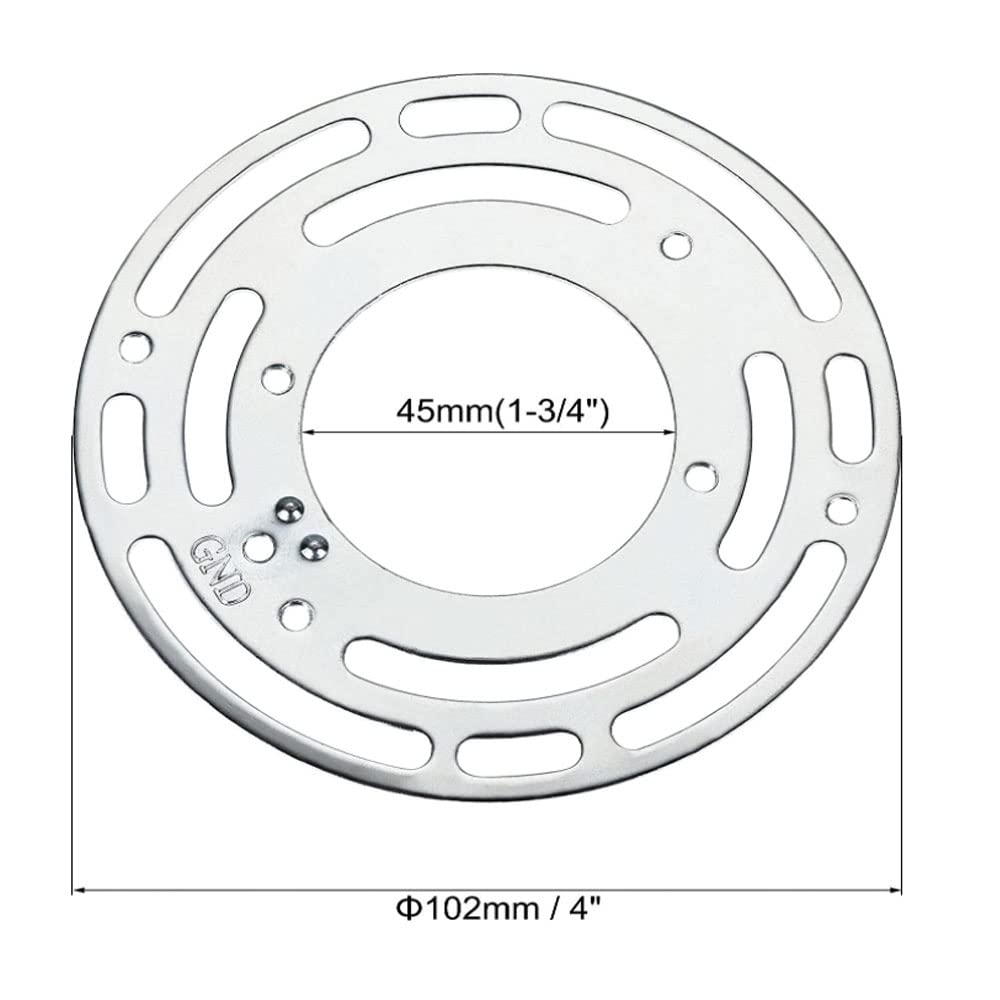 Tsurpcao 4&quot; Universal Ceiling Light Fixture Mounting Bracket - Silver, 4 Pack, Metal
