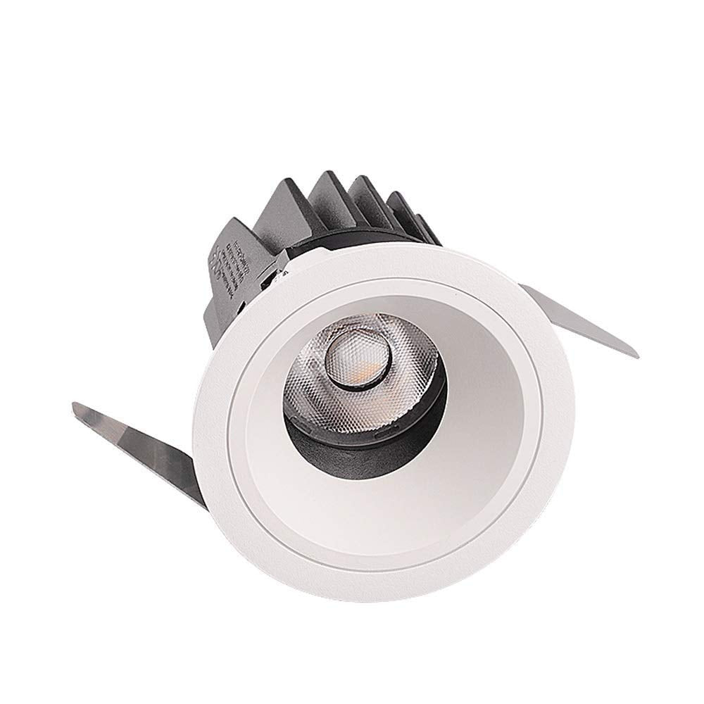 OZZKI Recessed 10W COB LED Recessed Downlight Ceiling Lighting 30 Adjustable Angle CRI95 Anti-Glare LED Recessed Spotlight 60mm 