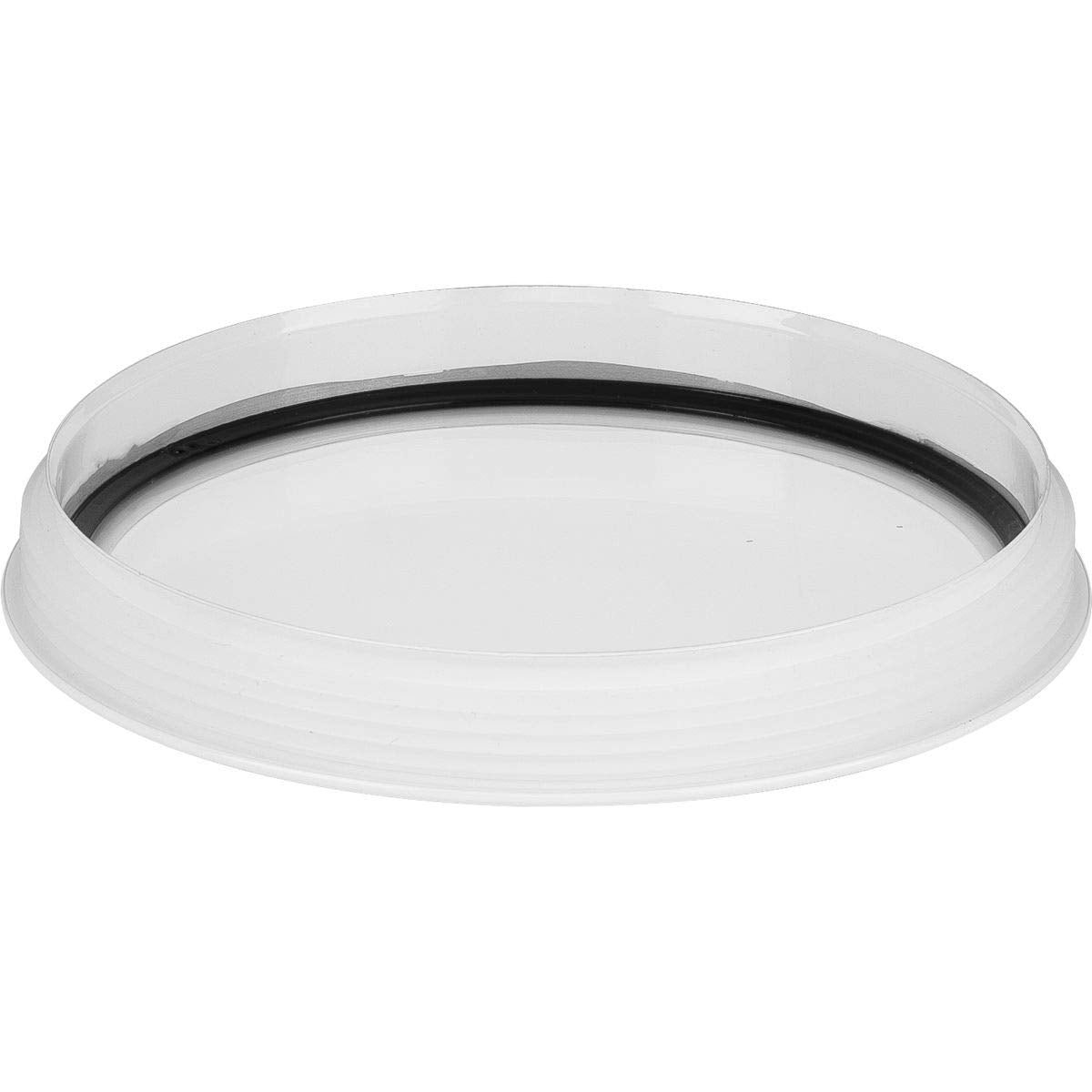 Progress Lighting Cylinder Collection 6'' Clear Glass Round Cylinder Lens Cover For P5642 Cylinders White