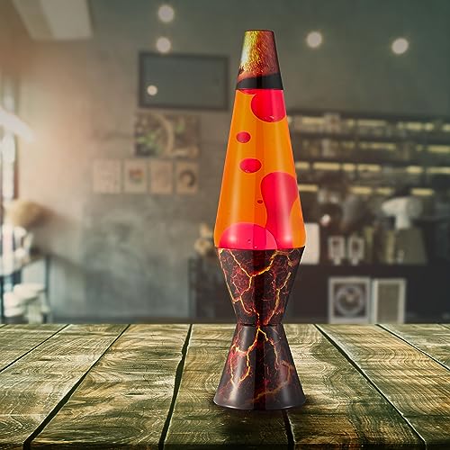 Lava Original Lava® Lamp - 14.5" Classic Liquid Motion - Red Wax & Orange Liquid - Model #2078