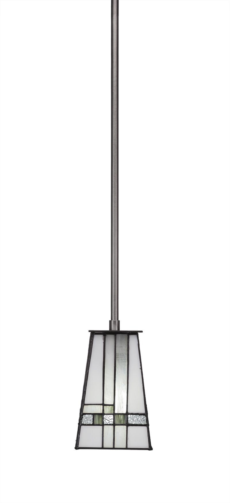 Toltec Lighting 573-GP-9554 Apollo 3 Light Stem Mini Pendant New Deco Tiffany Glass