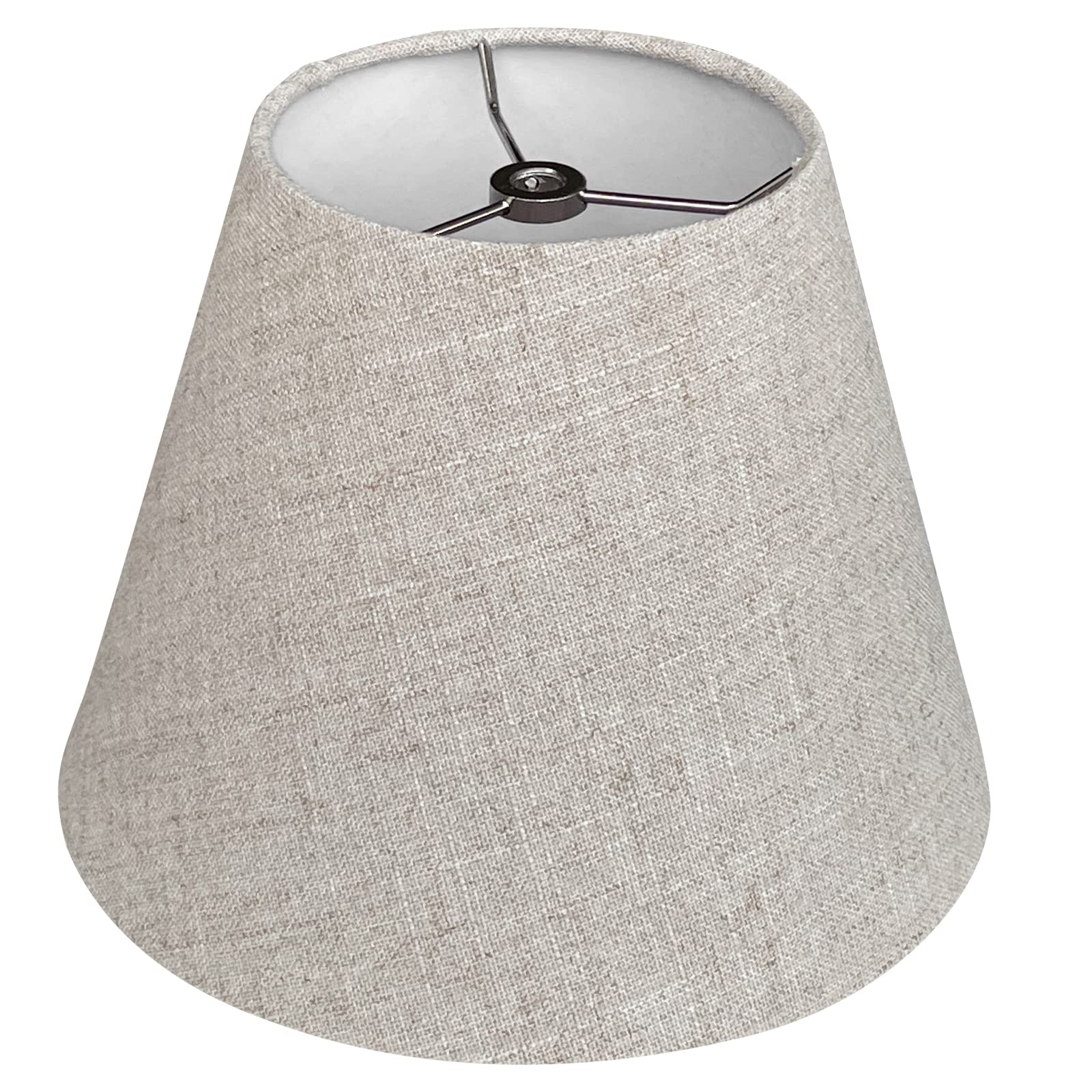 TOOTOO STAR Table Lamp Shade, Fabric, Spider Model, 5x9x7 Inch, Brown, Replacement for Small Lamps