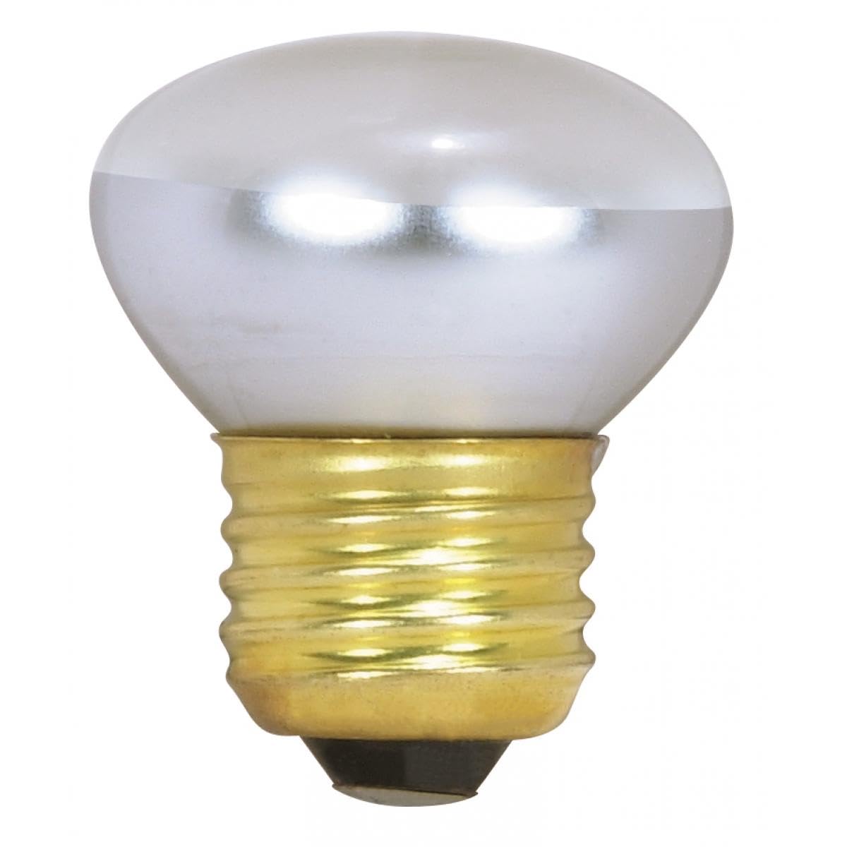 Satco 40W R14 Stubby Incandescent Reflector Bulb, Clear, E26 Base, 1 Count, Model S3602