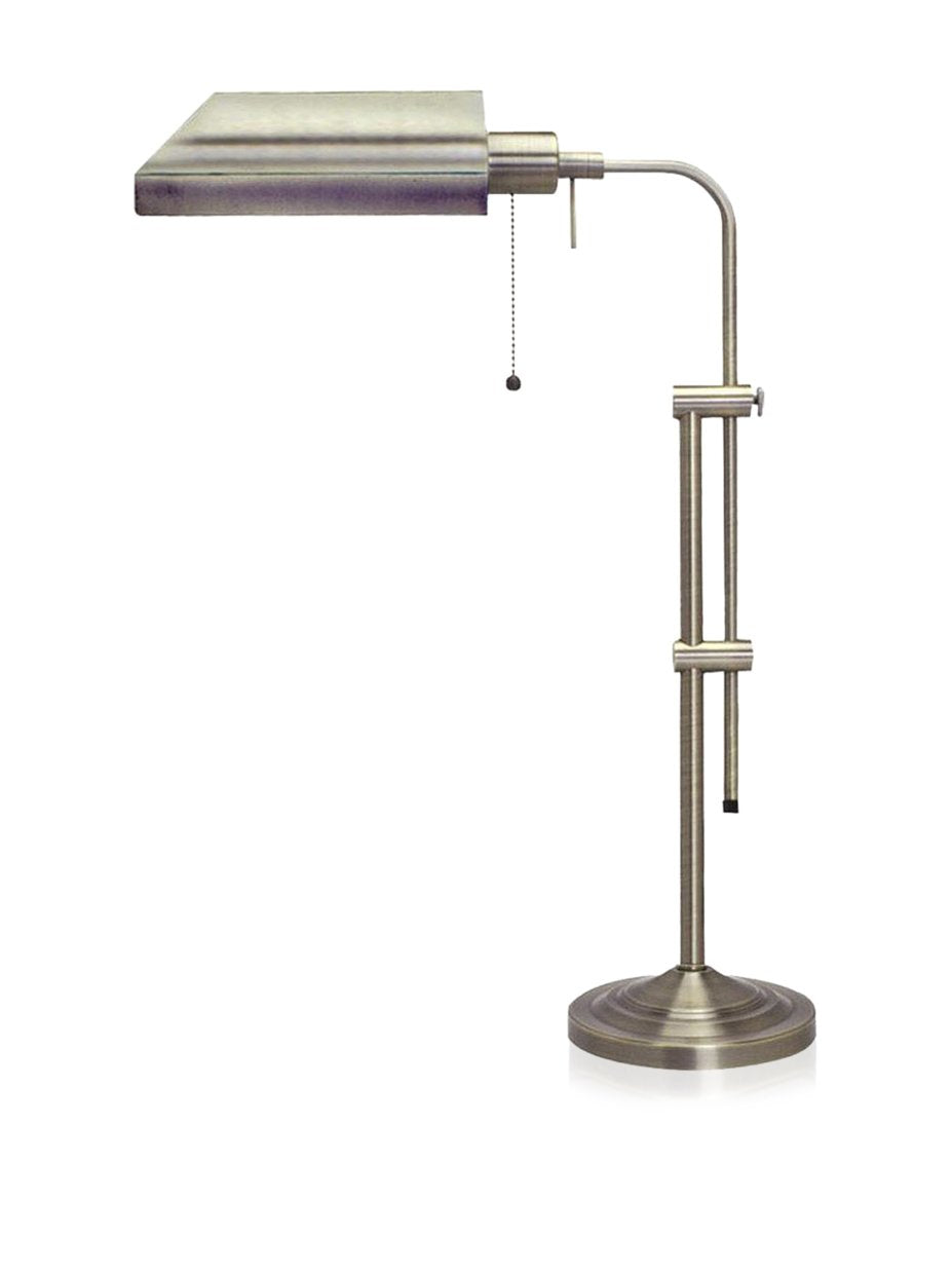 Cal Lighting Table Lamp - Traditional Design, Brushed Steel, Metal, 16x7x26 inches, Model CALBO-117TB-BS